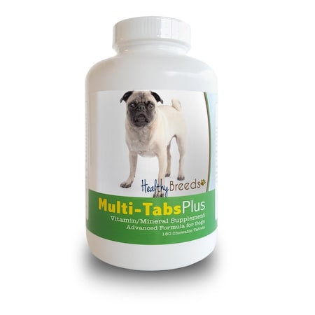 Healthy Breeds Pug Multi-Tabs Plus Chewable Tablets, 180 Count HE125948